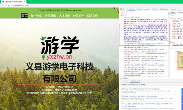 义县游学电子科技：flutter-web设置meta标签便于搜索采集的方法(游学电子科技标签开发软件) 软件开发