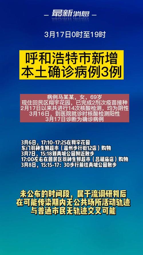 内蒙古呼和浩特市公布部分本土阳性感染者活动轨迹(阳性感染者确诊肺炎病例) 软件开发