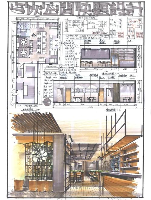 餐厅空间设计的手绘技法与快题表现(手绘表现餐厅技法空间) 99链接平台