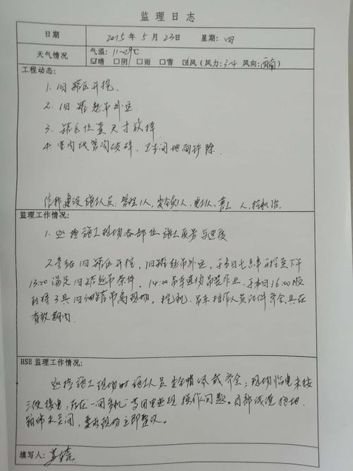 浅谈填写监理日志的几点心得(监理记录取样日志人员) 软件优化