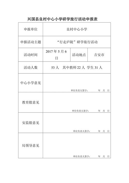 研学活动报名表模板怎么写？一看便知！(活动报名表研学模板报名) 99链接平台