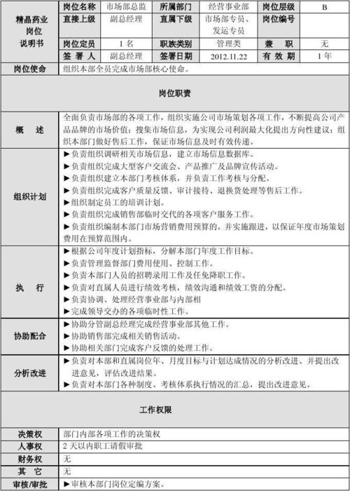 IT总监职位说明书(公司部门信息化组织管理) 99链接平台