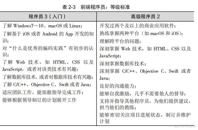 高级程序员和普通程序员有哪些区别？(程序员的人工程师水平计算机) 排名链接