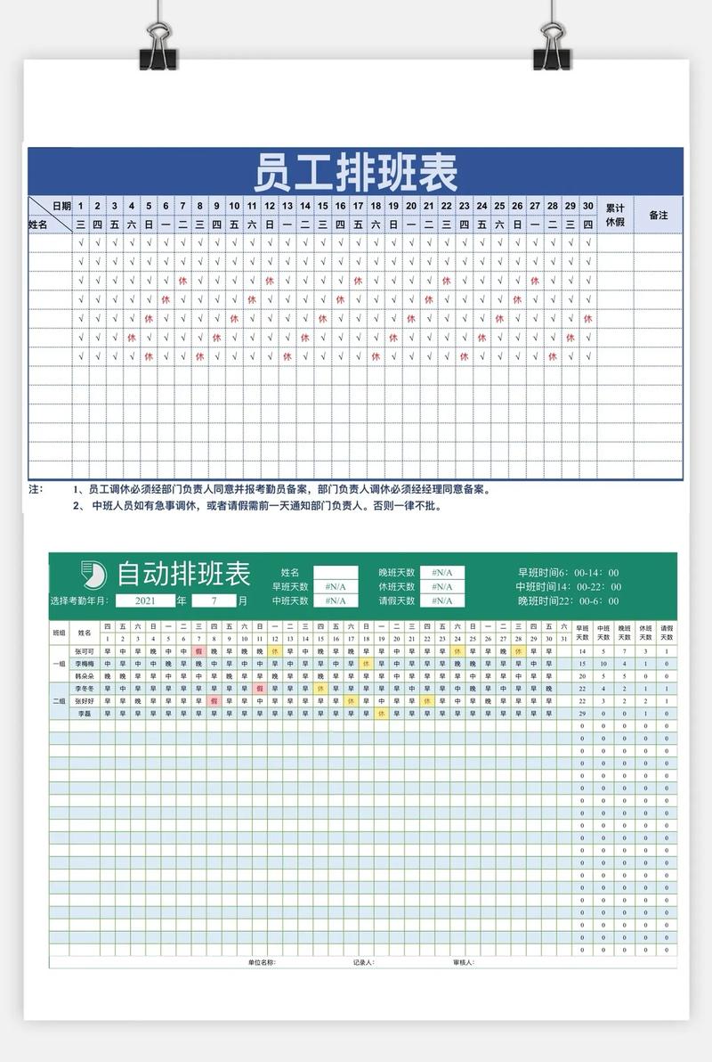 如何制作一个自动排班软件/程序？或运用Excel实现？(排班管理系统员工需求算法) 排名链接