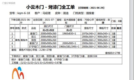 木门厂使用木门软件需要投入多少成本？(木门软件费用开发成本) 排名链接