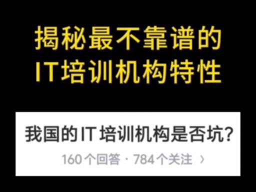 揭开IT培训机构神秘的面纱：靠谱还是不靠谱?(宋体培训机构机构不靠师资) 排名链接