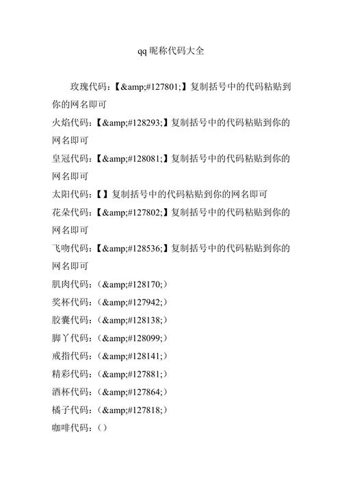 QQ艺术昵称代码,介绍网络文化中的个性张扬与创意无限 排名链接